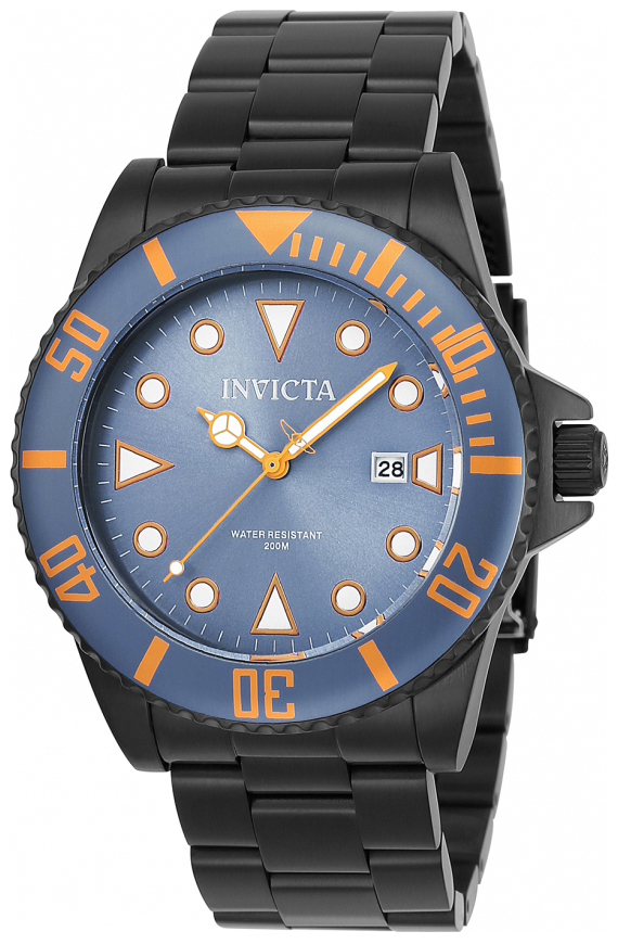 Invicta Pro Diver Herreklokke 90299 Blå/Stål Ø44 mm - Invicta