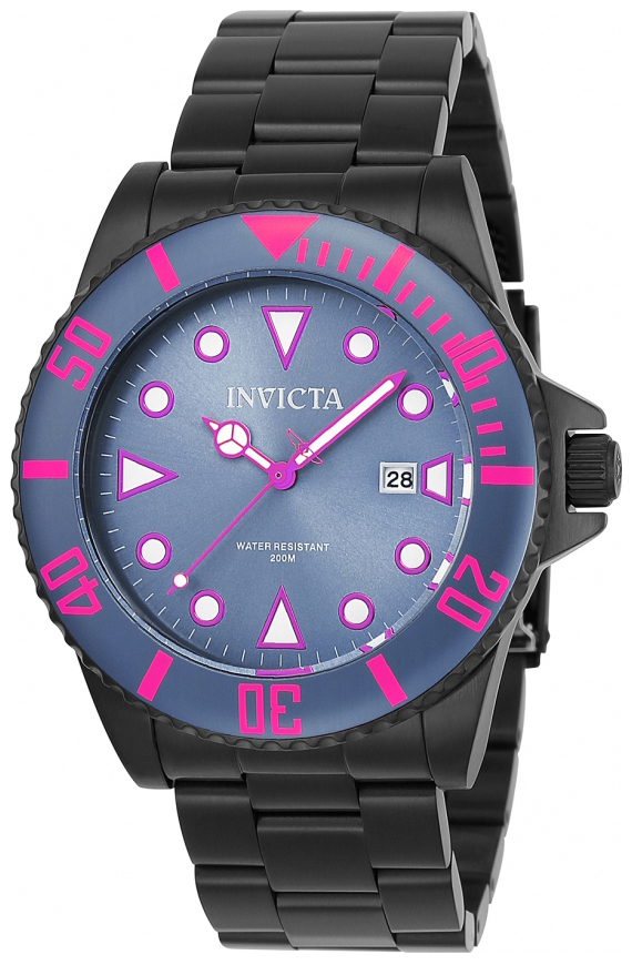 Invicta Pro Diver Herreklokke 90301 Blå/Stål Ø44 mm - Invicta