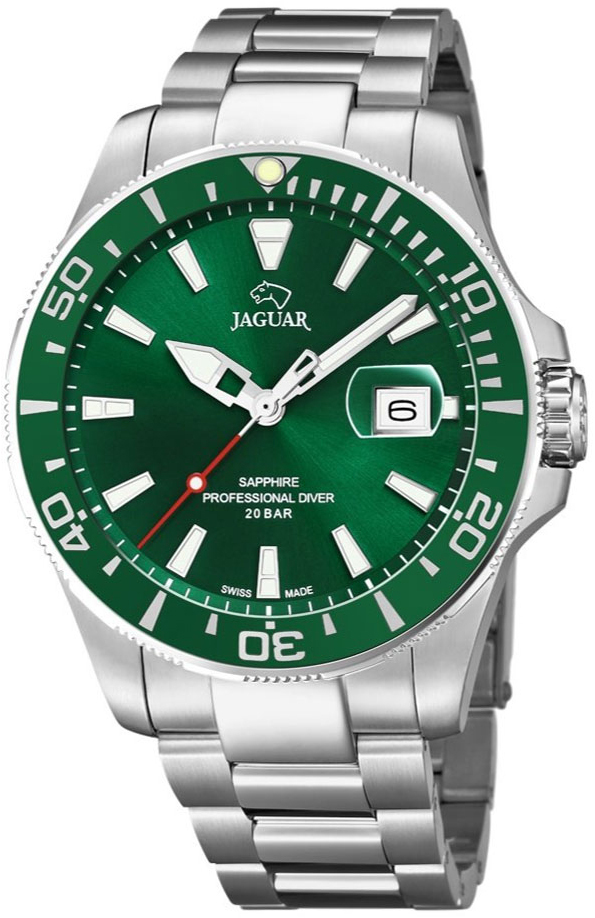 Jaguar Herreklokke J860/B Executive Grønn/Stål Ø43.5 mm