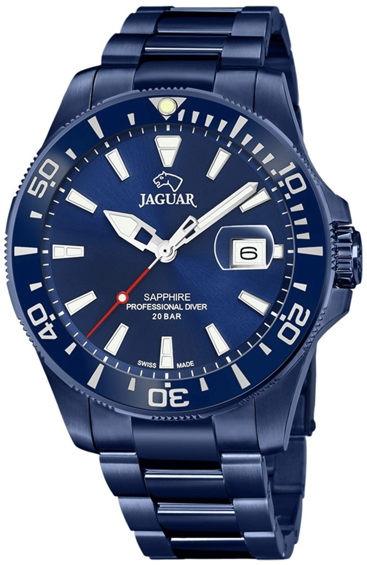 Jaguar Herreklokke J987/1 Executive Blå/Stål Ø43.5 mm