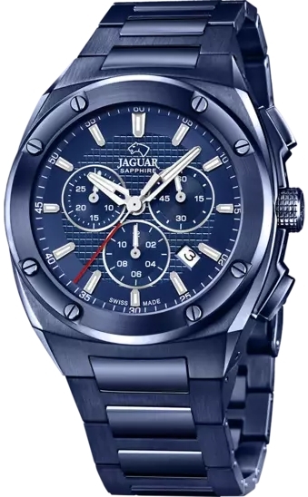 Jaguar Herreklokke J991/1 Executive Blå/Stål Ø44.5 mm