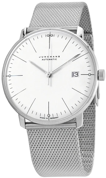 Junghans 27/4002.46 Max Bill Hvit/Stål Ø38 mm