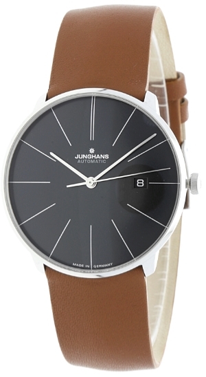 Junghans Herreklokke 27/4154.00 Meister Sort/Lær Ø39.5 mm
