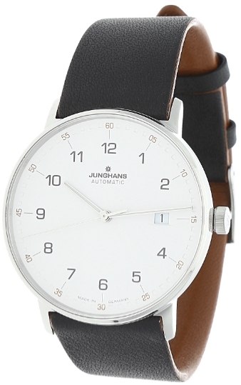 Junghans Herreklokke 27/4731.00 Form A Hvit/Lær Ø39.3 mm