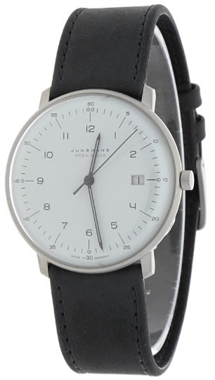 Junghans 59/2023.02 Max Bill Grå/Lær Ø38 mm