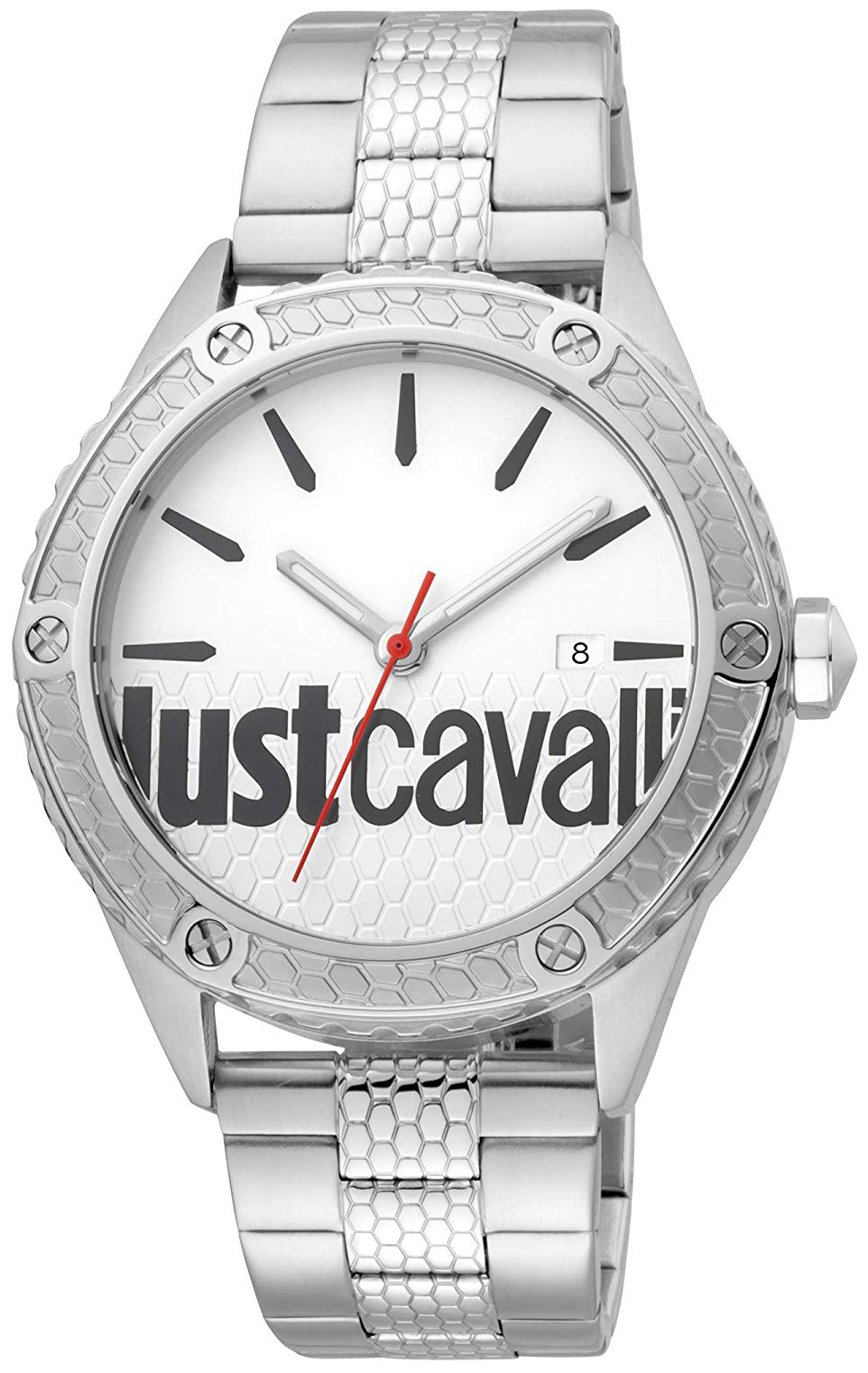 Just Cavalli 99999 Herreklokke JC1G080M0055 Sølvfarget/Stål Ø44 mm - Just Cavalli