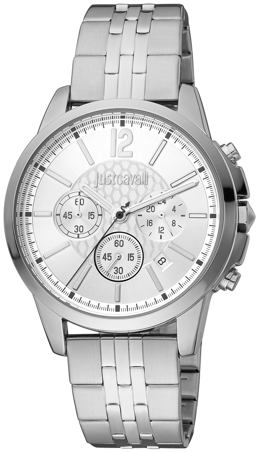 Just Cavalli Herreklokke JC1G175M0255 Classic Sølvfarget/Stål Ø42