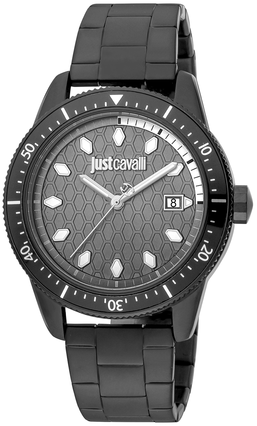 Just Cavalli Herreklokke JC1G179M0085 Classic Sort/Stål Ø42 mm