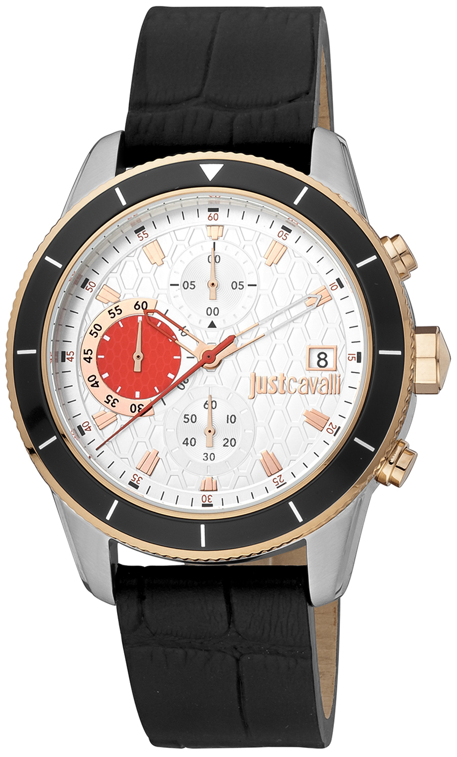 Just Cavalli Herreklokke JC1G215L0035 Classic Lær Ø42 mm