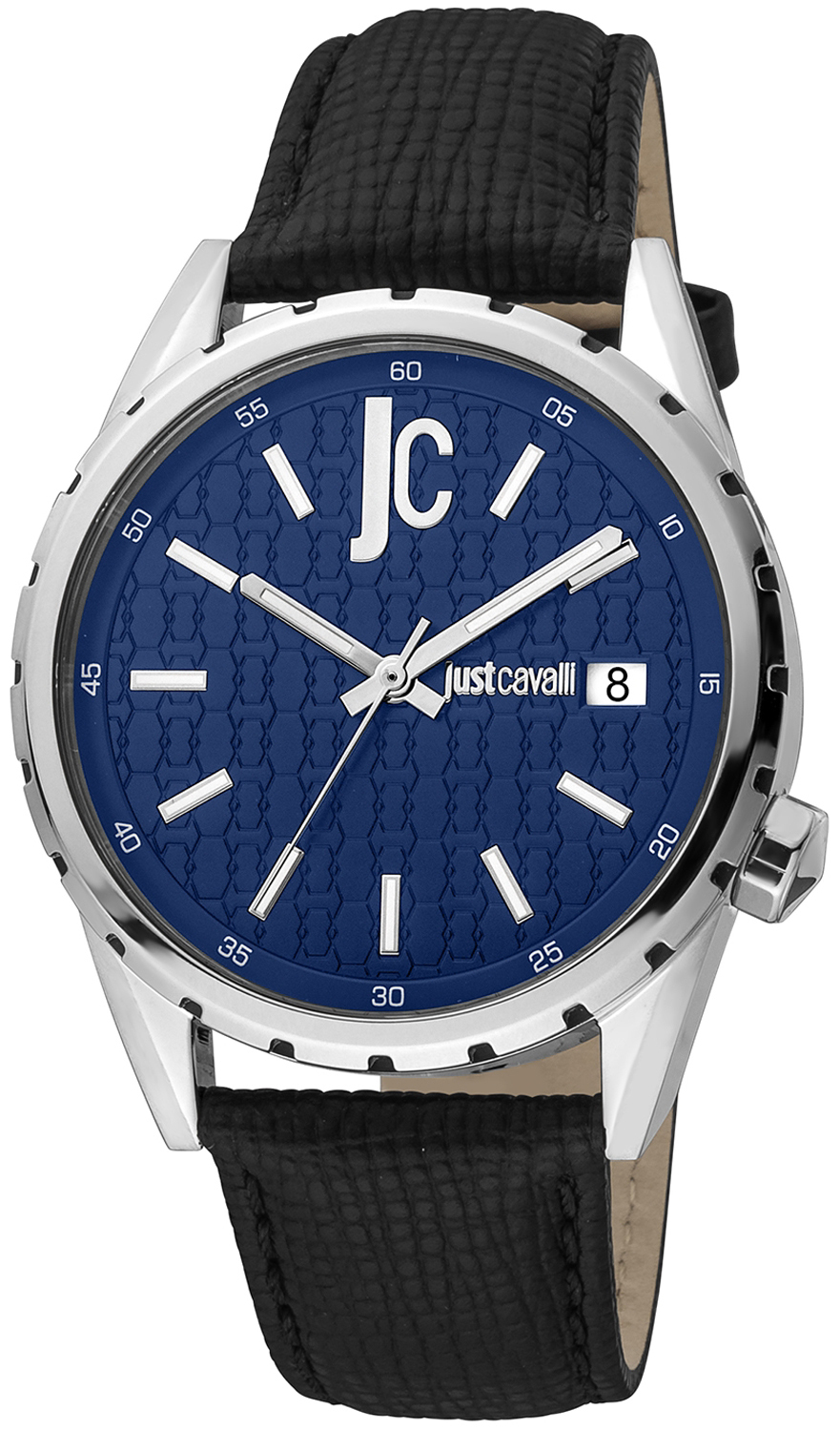 Just Cavalli Herreklokke JC1G217L0025 Classic Blå/Lær Ø42 mm