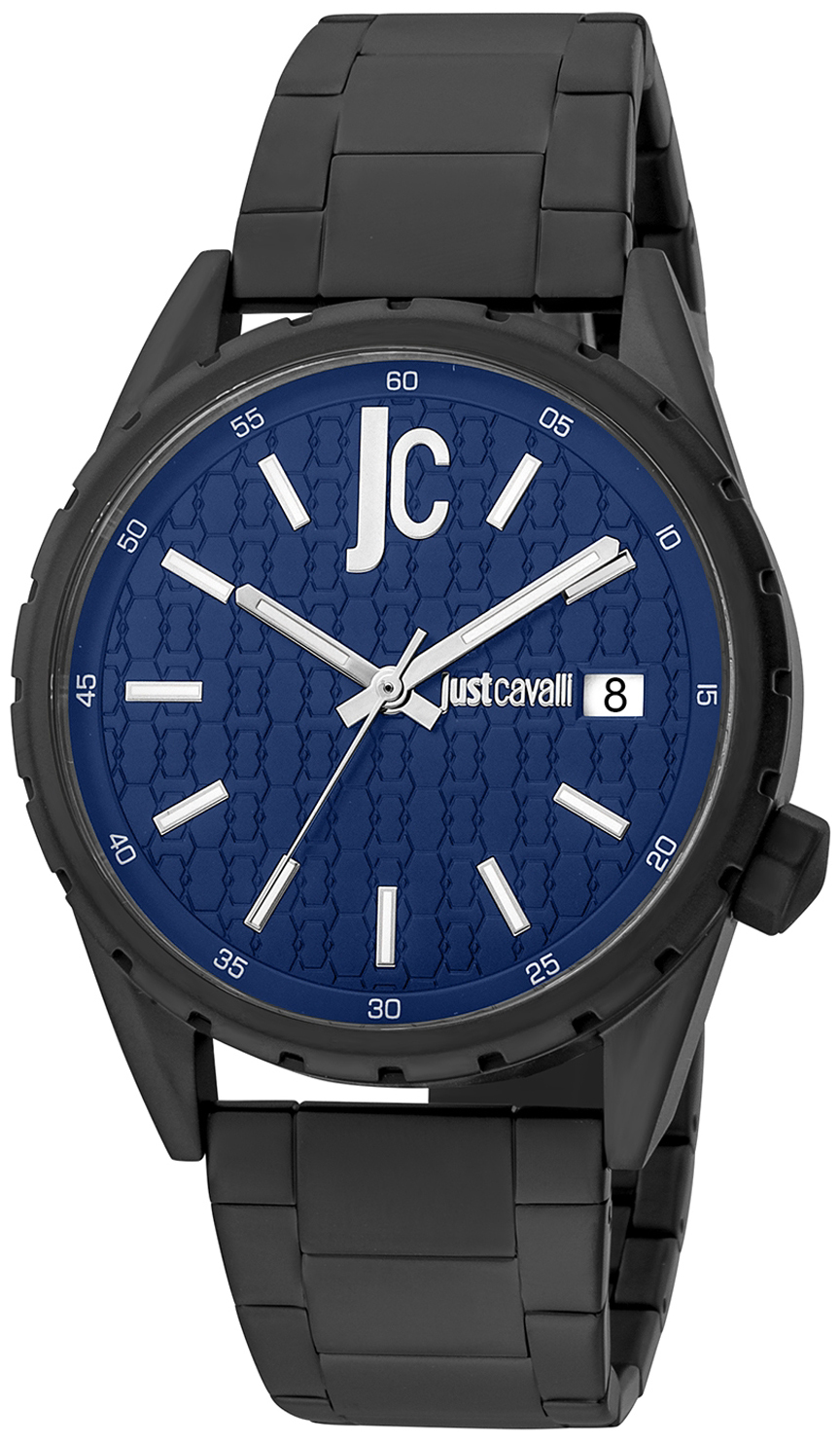 Just Cavalli Herreklokke JC1G217M0085 Classic Blå/Stål Ø42 mm