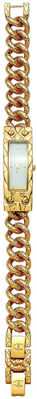 Just Cavalli 99999 Dameklokke R7253129545 Hvit/Gulltonet stål - Just Cavalli