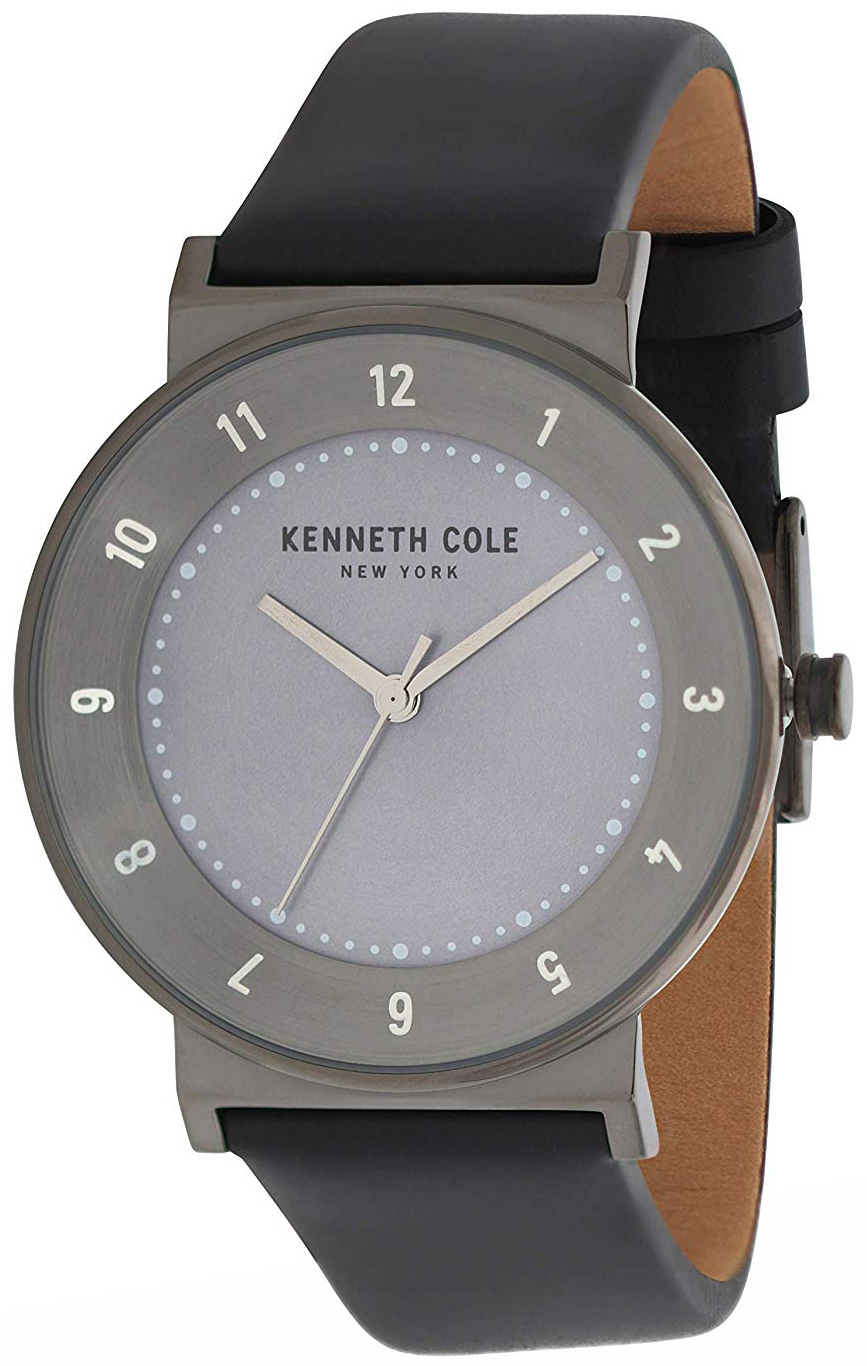 Kenneth Cole Classic Herreklokke KC50074001 Grå/Lær Ø40 mm