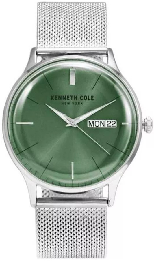 Kenneth Cole Herreklokke KC50589017A Classic Grønn/Stål Ø42 mm