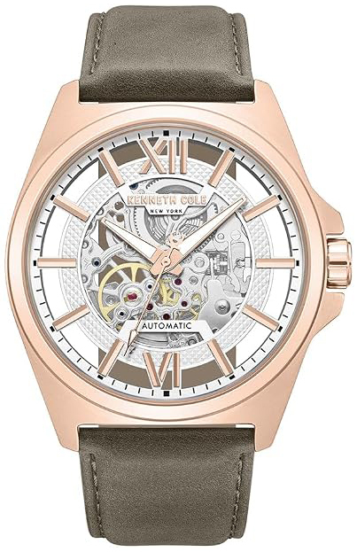 Kenneth Cole Herreklokke KCWGX0065101 Sølvfarget/Lær Ø44 mm