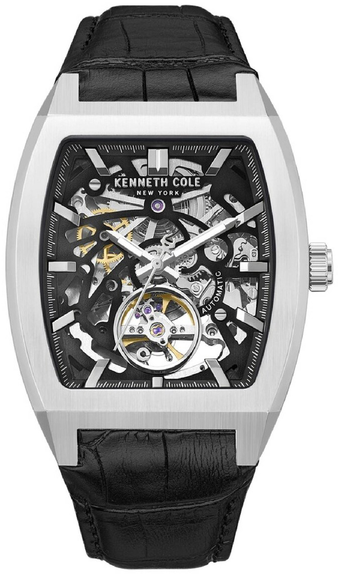 Kenneth Cole Herreklokke KCWGX0077403 Crosstown Sort/Lær