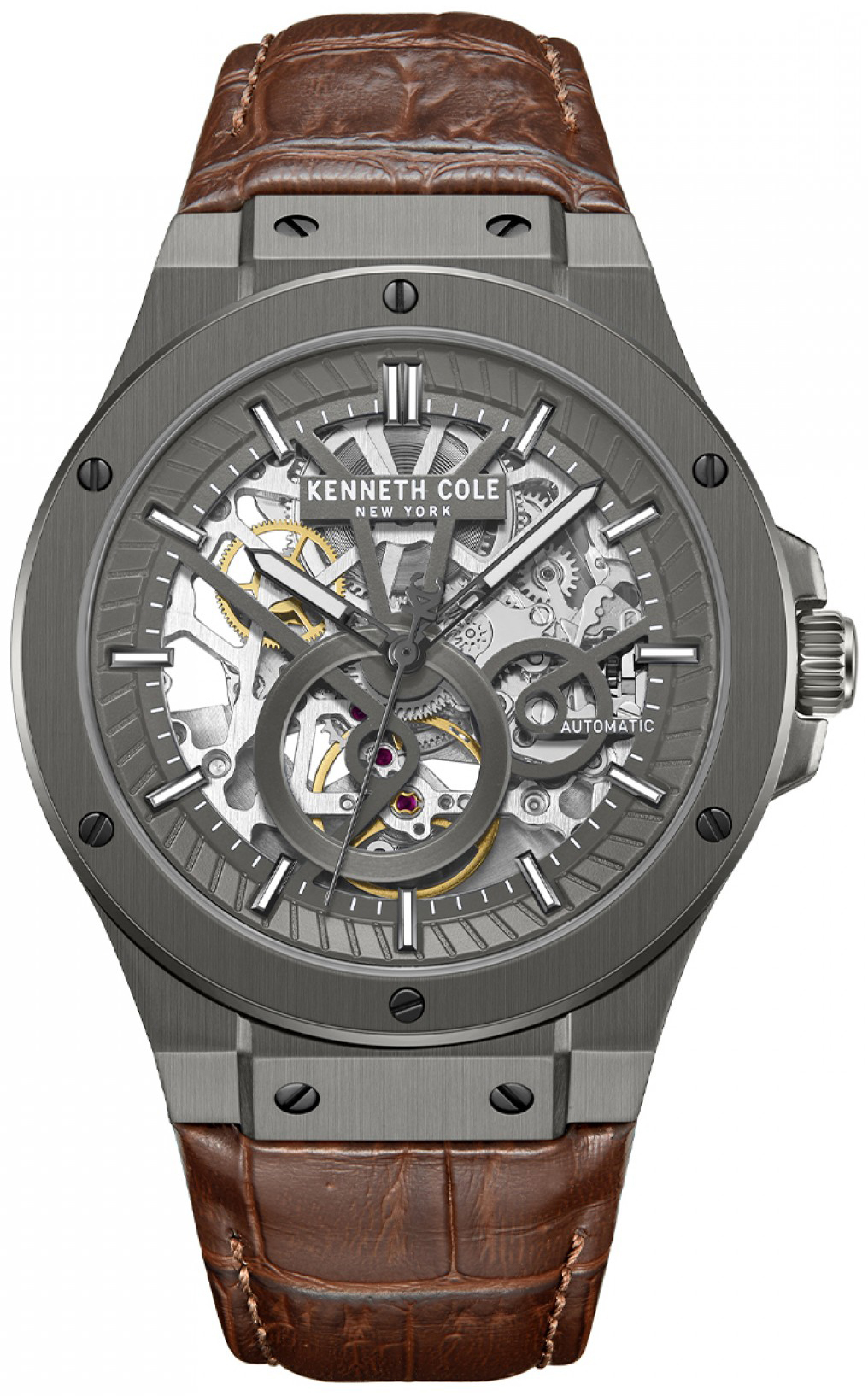 Kenneth Cole Herreklokke KCWGX0080801 Bleecker Grå/Lær Ø43 mm