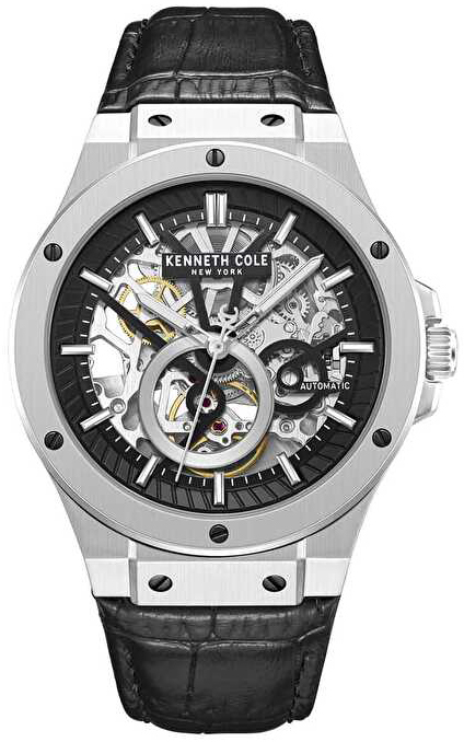 Kenneth Cole Herreklokke KCWGX0080804 Bleecker Sort/Lær Ø43 mm
