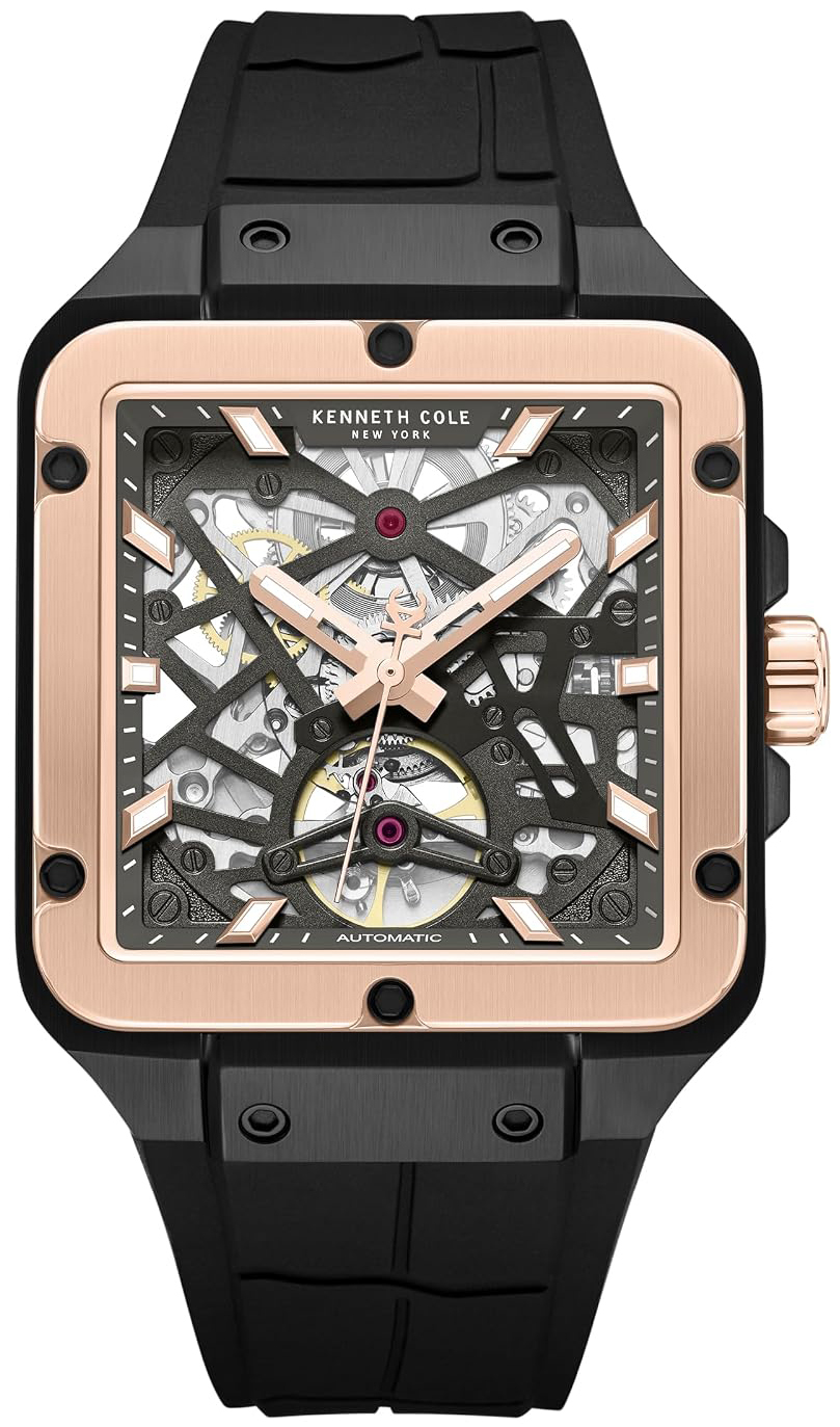 Kenneth Cole Herreklokke KCWGZ0065403 Gotham Sort/Gummi