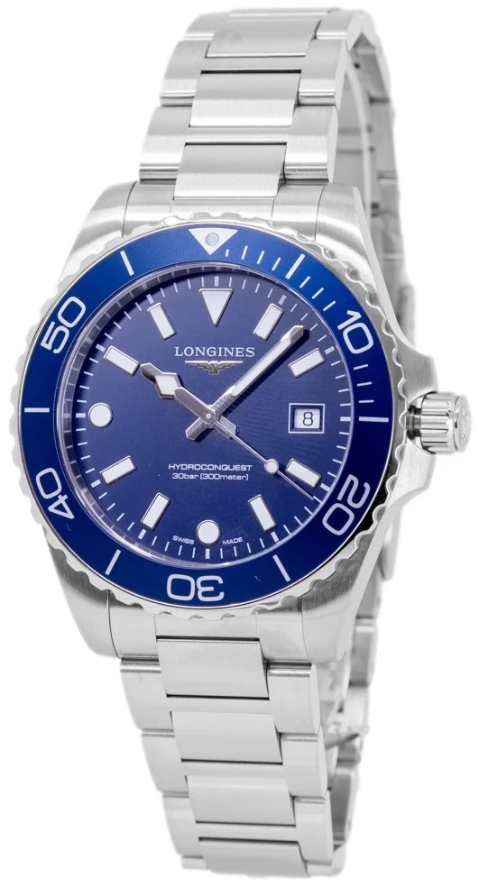 Longines Herreklokke L3.769.4.96.6 Hydroconquest Blå/Stål Ø42 mm