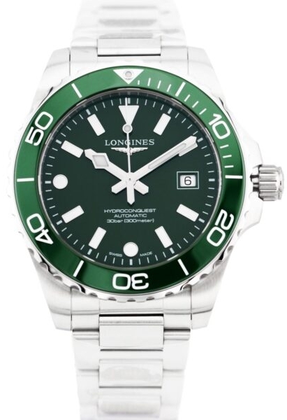 Longines Herreklokke L3.788.4.06.6 Hydroconquest Grønn/Stål Ø42 mm