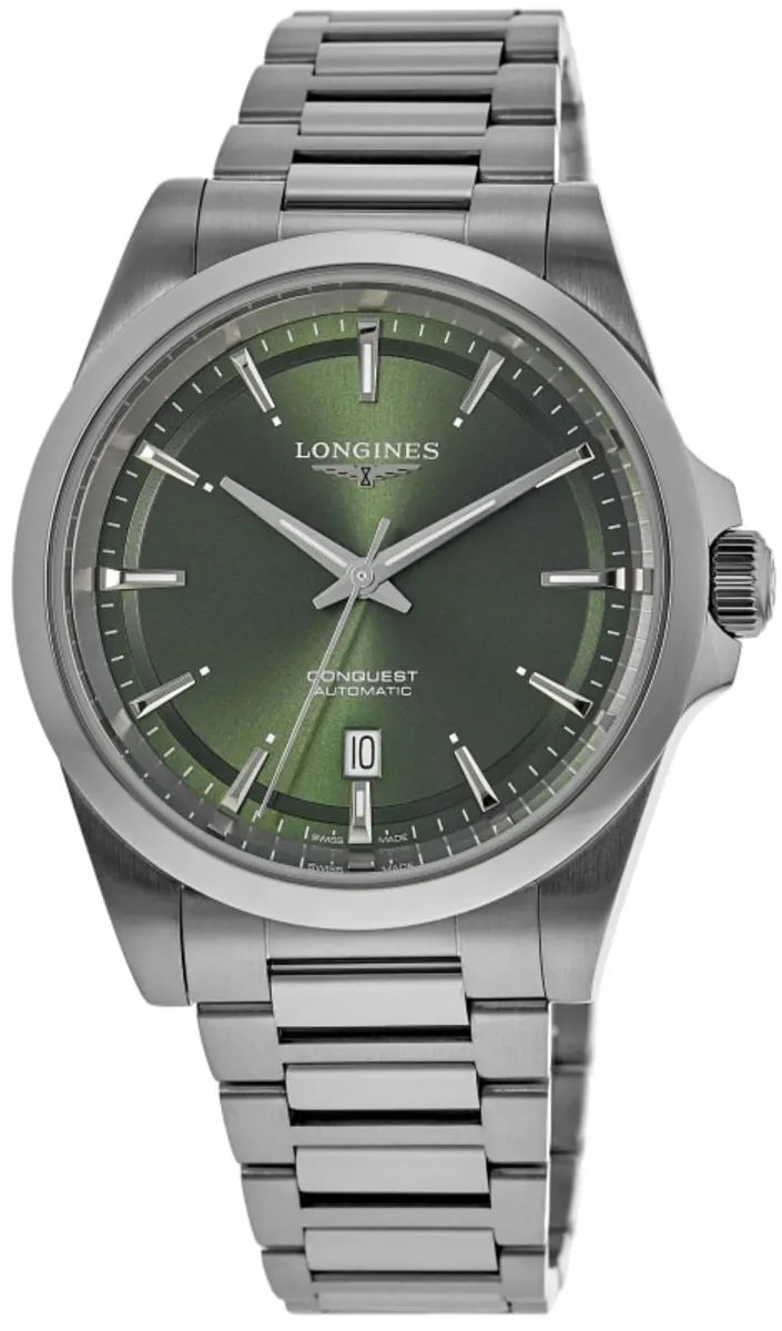 Longines Herreklokke L3.830.4.02.6 Conquest Grønn/Stål Ø41 mm
