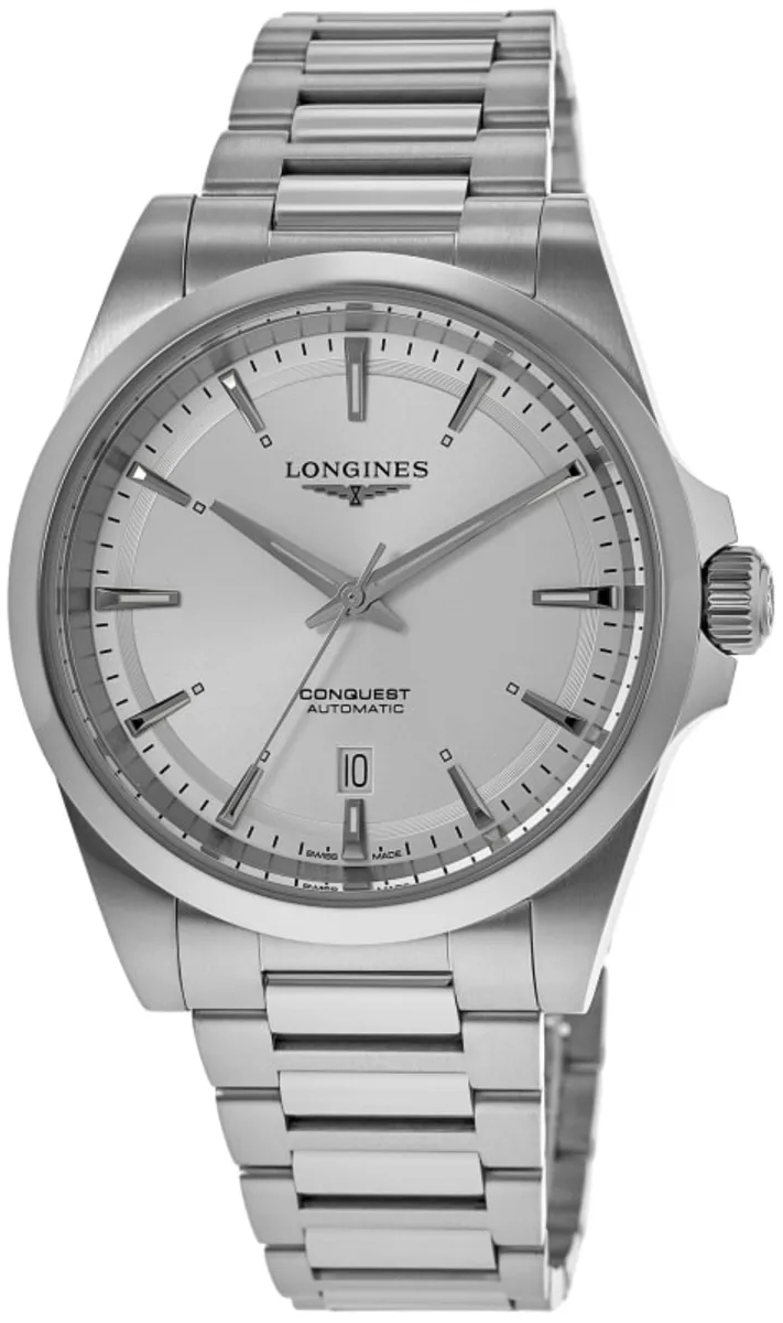 Longines Herreklokke L3.830.4.72.6 Conquest Sølvfarget/Stål Ø41 mm