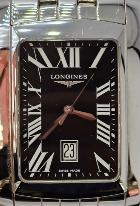 Longines Herreklokke L5.686.4.79.6 DolceVita Sort/Stål Ø33.9 mm