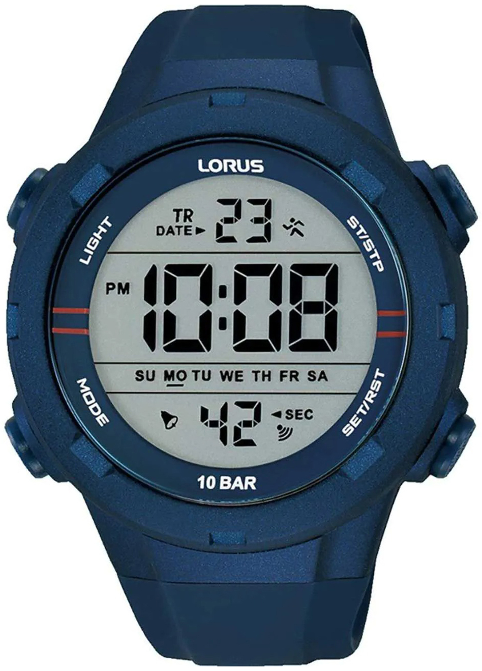Lorus Herreklokke R2303QX9 Sports LCD/Gummi Ø46 mm