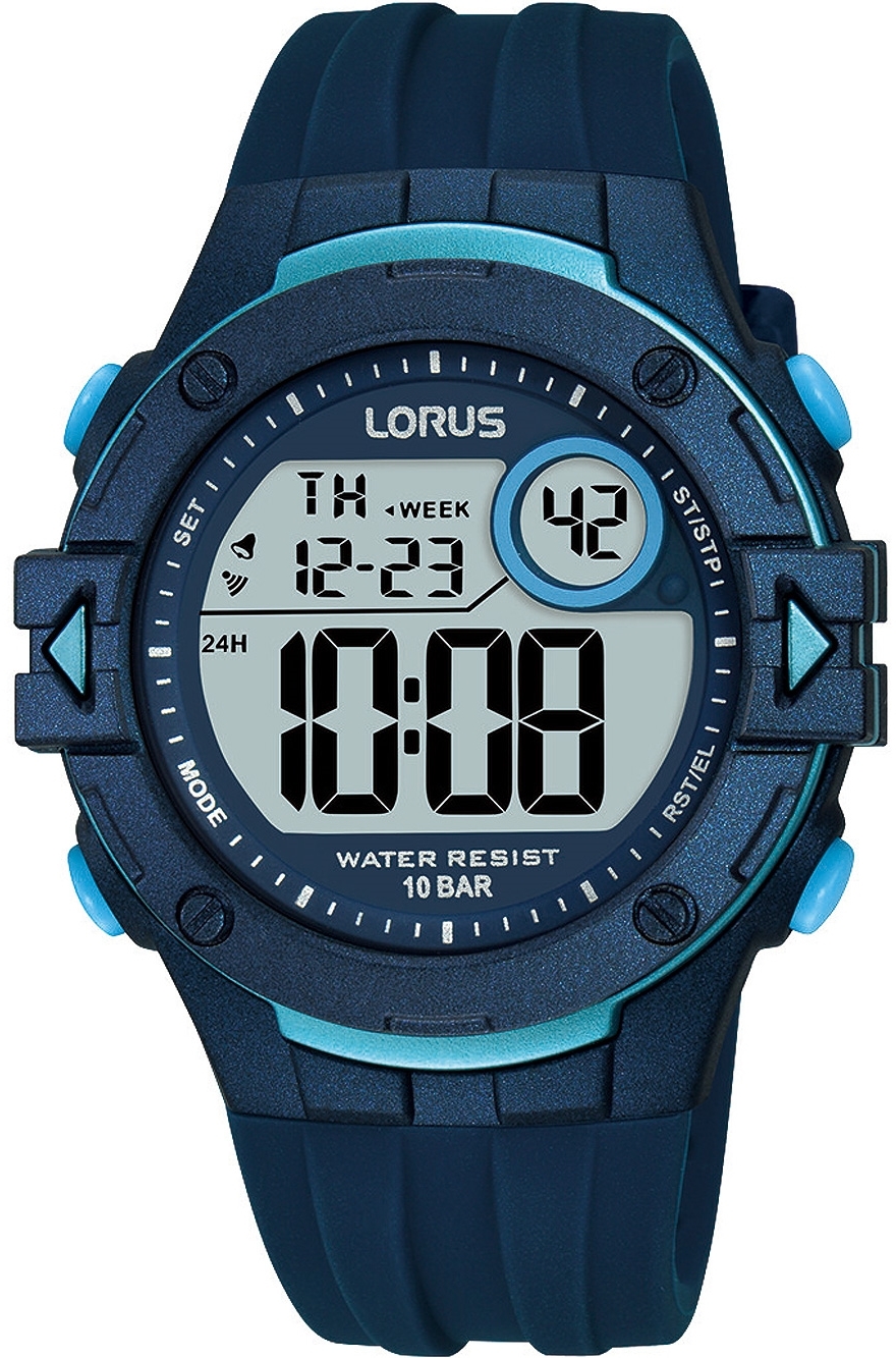 Lorus Herreklokke R2325PX9 Digital Grå/Gummi Ø40 mm