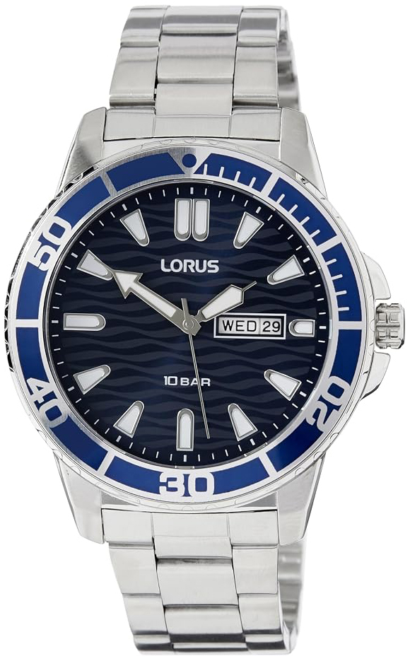 Lorus Herreklokke RH357AX9S Classic Blå/Stål Ø42 mm