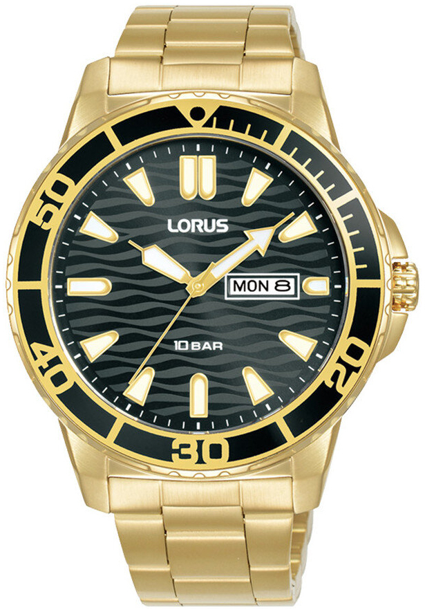 Lorus Herreklokke RH362AX9 Sport Grå/Gulltonet stål Ø42 mm