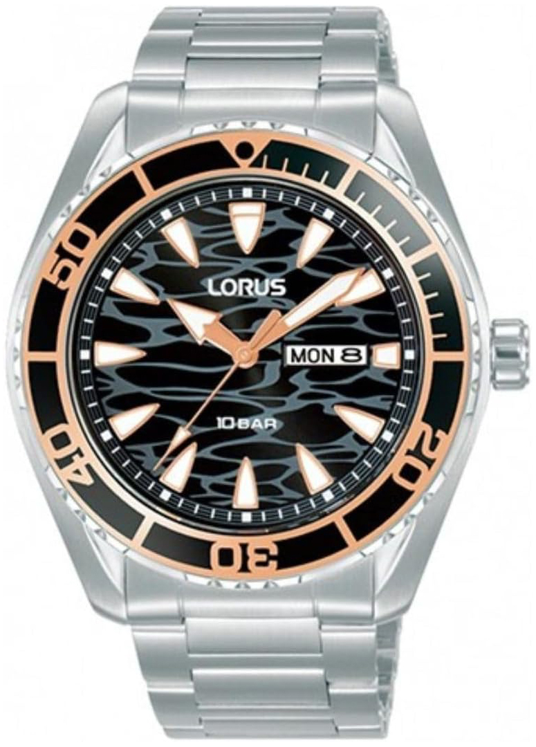 Lorus Herreklokke RH387AX9S Classic Sort/Stål Ø43 mm