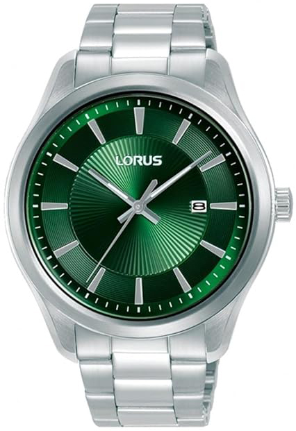Lorus Herreklokke RH929RX9 Classic Grønn/Stål Ø42 mm