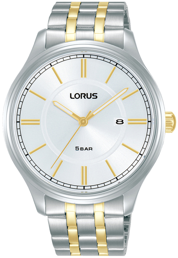 Lorus Herreklokke RH953PX9 Classic Sølvfarget/Gulltonet stål Ø42 mm