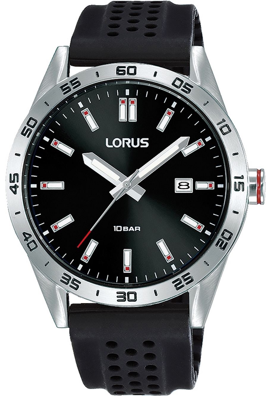 Lorus Herreklokke RH965NX9 Classic Sort/Gummi Ø40 mm