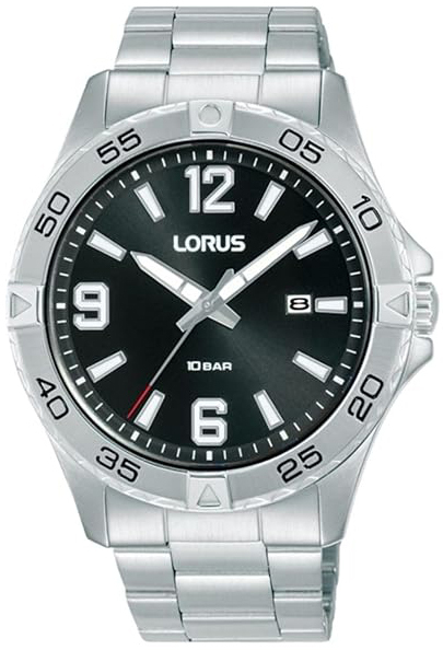 Lorus Herreklokke RH985QX9 Sports Sort/Stål Ø42 mm