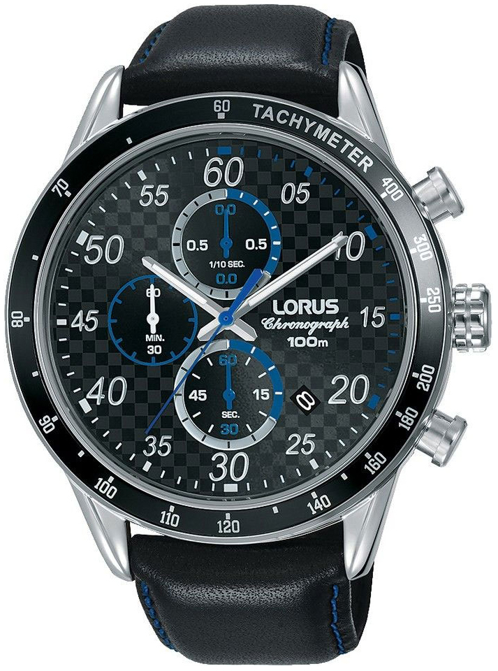 Lorus Herreklokke RM341EX9 Sports Sort/Lær Ø43 mm