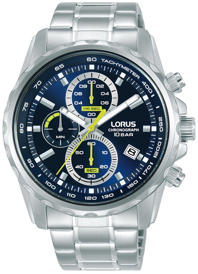 Lorus Herreklokke RM373JX9 Sports Blå/Stål Ø43 mm