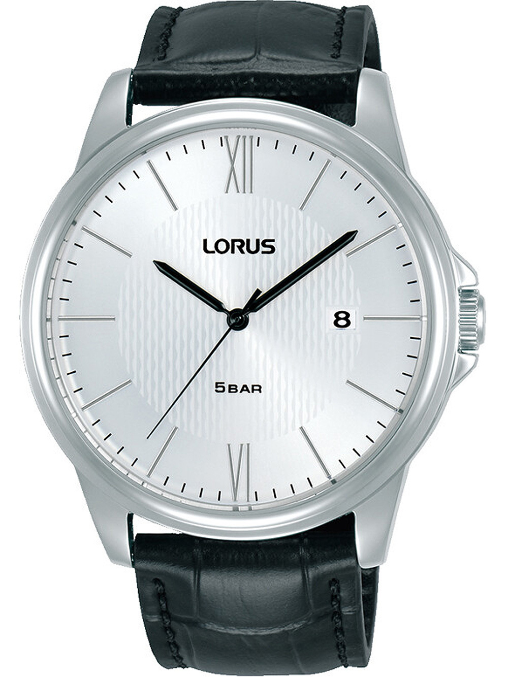 Lorus Herreklokke RS941DX9 Classic Sølvfarget/Lær Ø43 mm