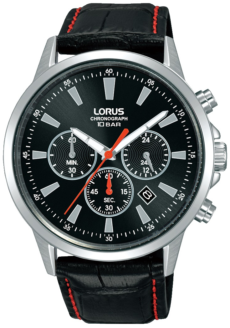 Lorus Herreklokke RT315LX9 Sports Sort/Lær Ø43 mm