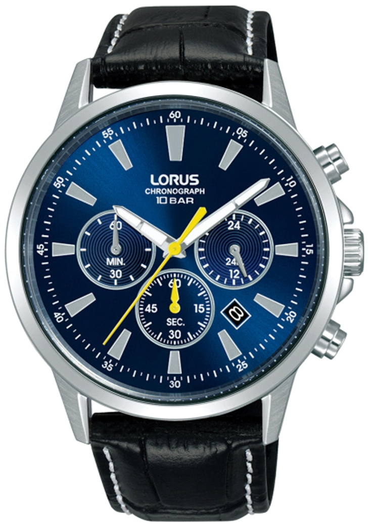 Lorus Herreklokke RT317LX9 Sports Blå/Lær Ø43 mm