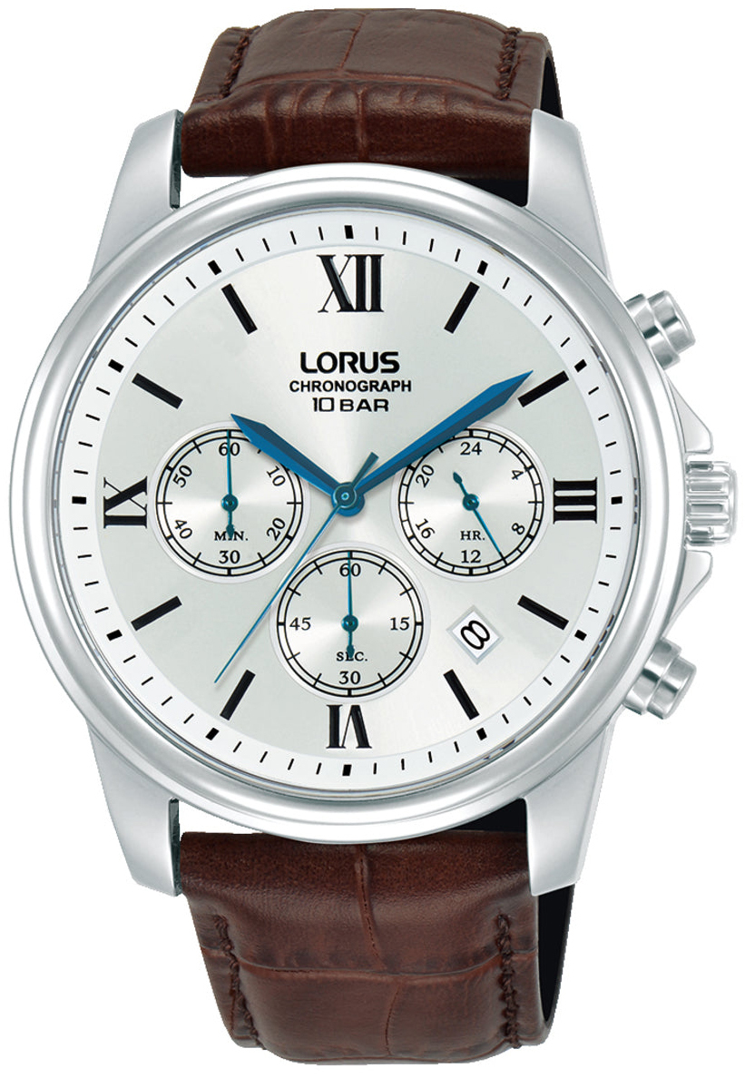 Lorus Herreklokke RT343LX9 Classic Sølvfarget/Lær Ø42 mm