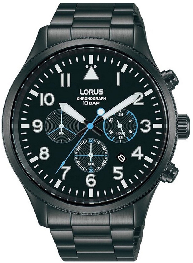 Lorus Herreklokke RT361JX9 Classic Sort/Stål Ø45 mm
