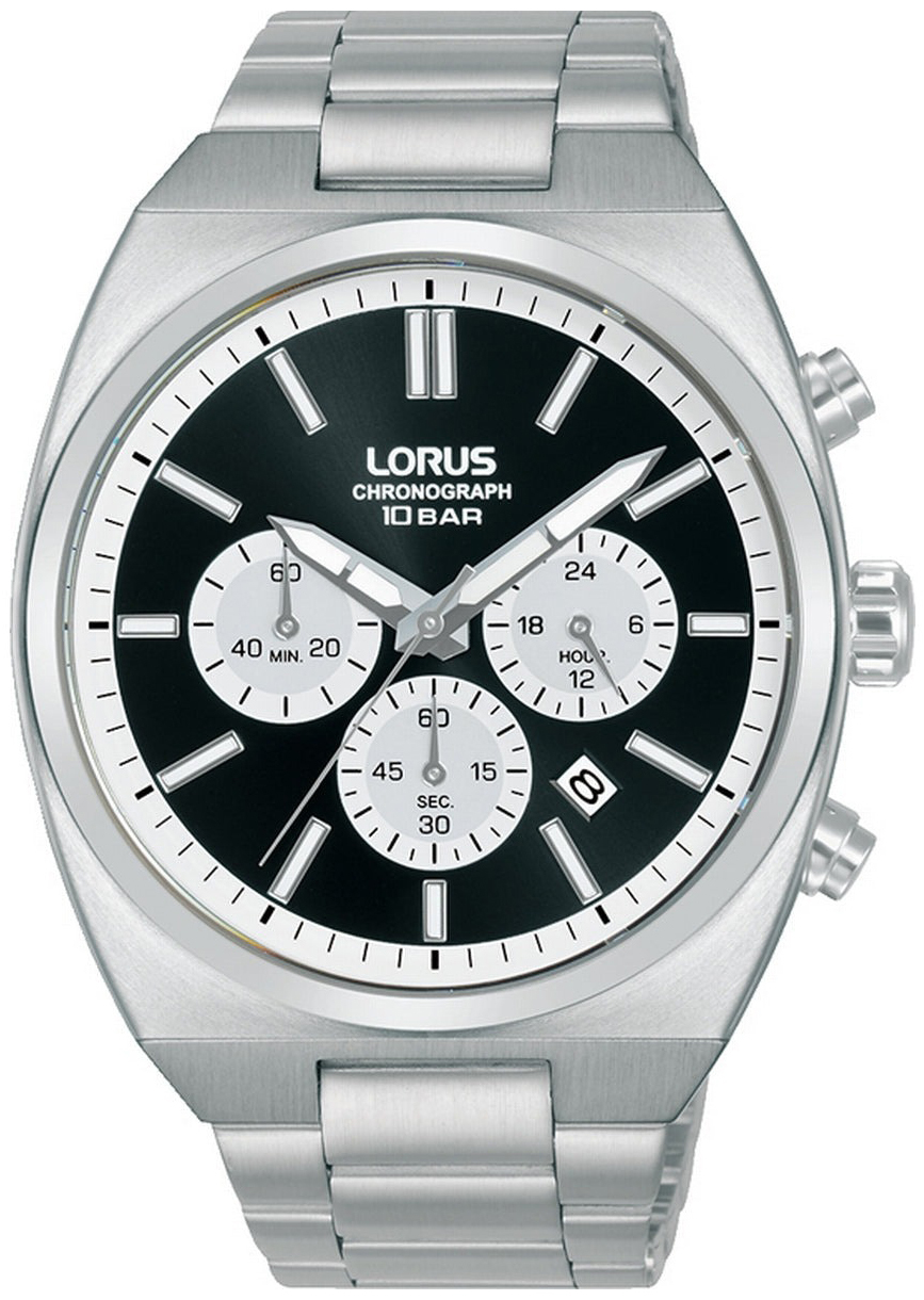 Lorus Herreklokke RT361KX9 Sports Sort/Stål Ø43 mm