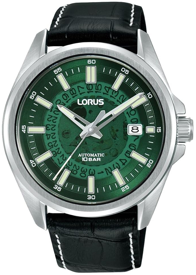Lorus Herreklokke RU409AX9 Classic Grønn/Lær Ø43 mm
