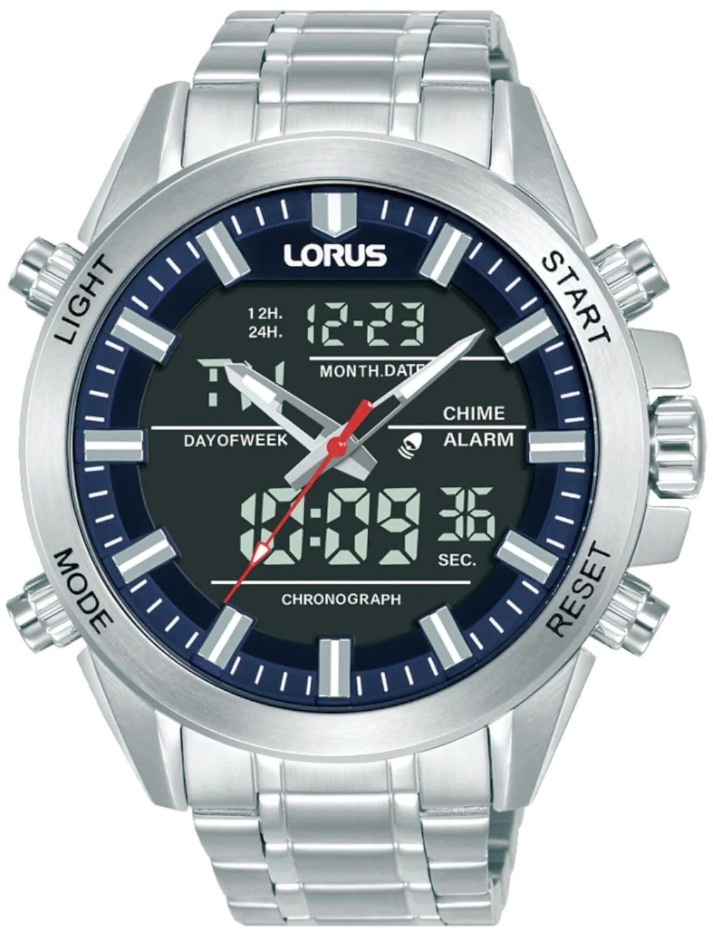 Lorus Herreklokke RW665AX9 Sport Grå/Stål Ø45 mm