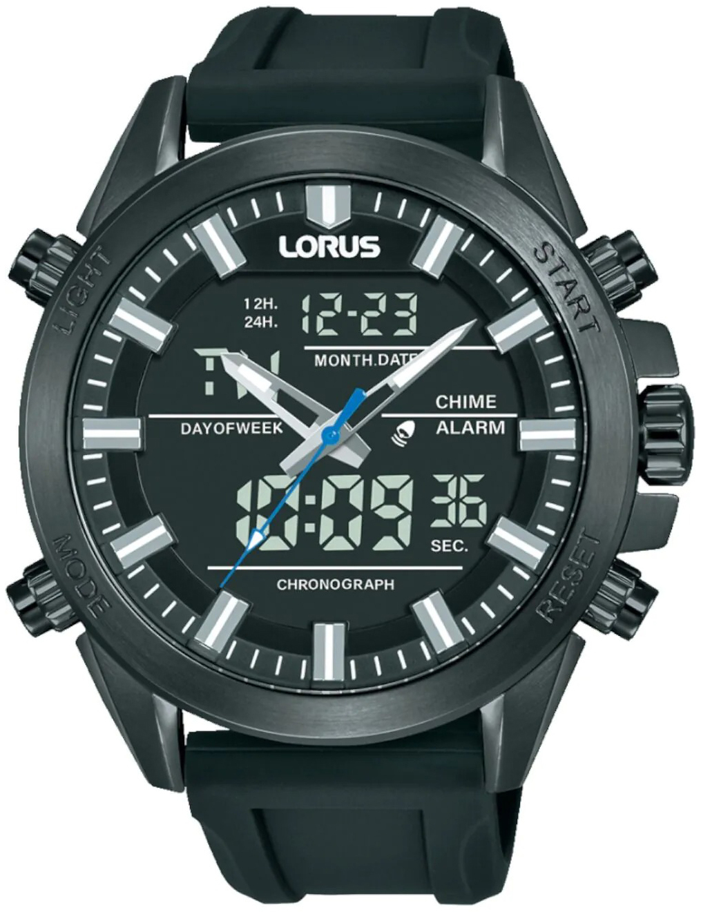 Lorus Herreklokke RW671AX9 Sport Grå/Gummi Ø45 mm