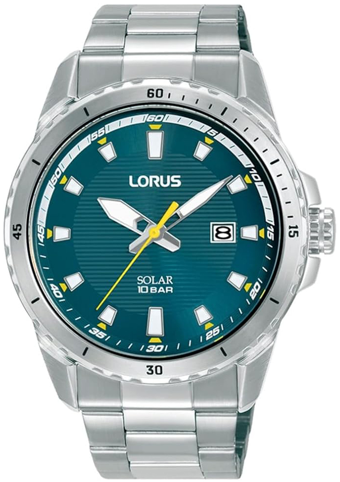 Lorus Herreklokke RX369AX9 Solar Blå/Stål Ø42 mm