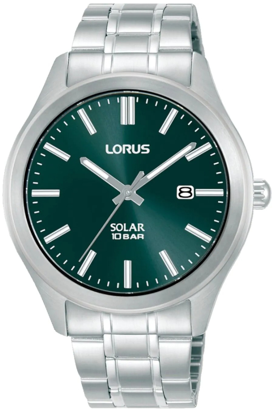 Lorus Herreklokke RX391AX9 Solar Grønn/Stål Ø40 mm